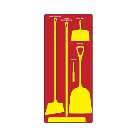 Accuform DRY ZONE STOREBOARDS MAXDUTY PSB610RDYL PSB610RDYL